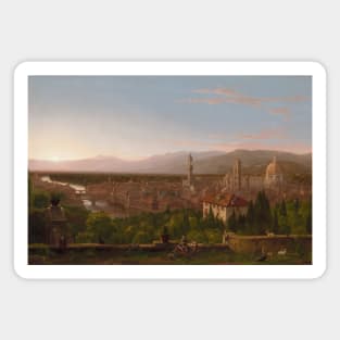 View of Florence by Thomas Cole Magnet